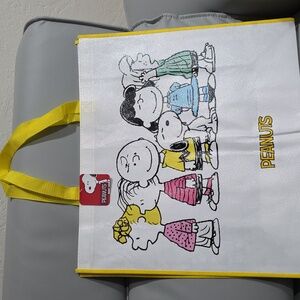 Peanuts Snoopy & friends large recycled tote bag NWT